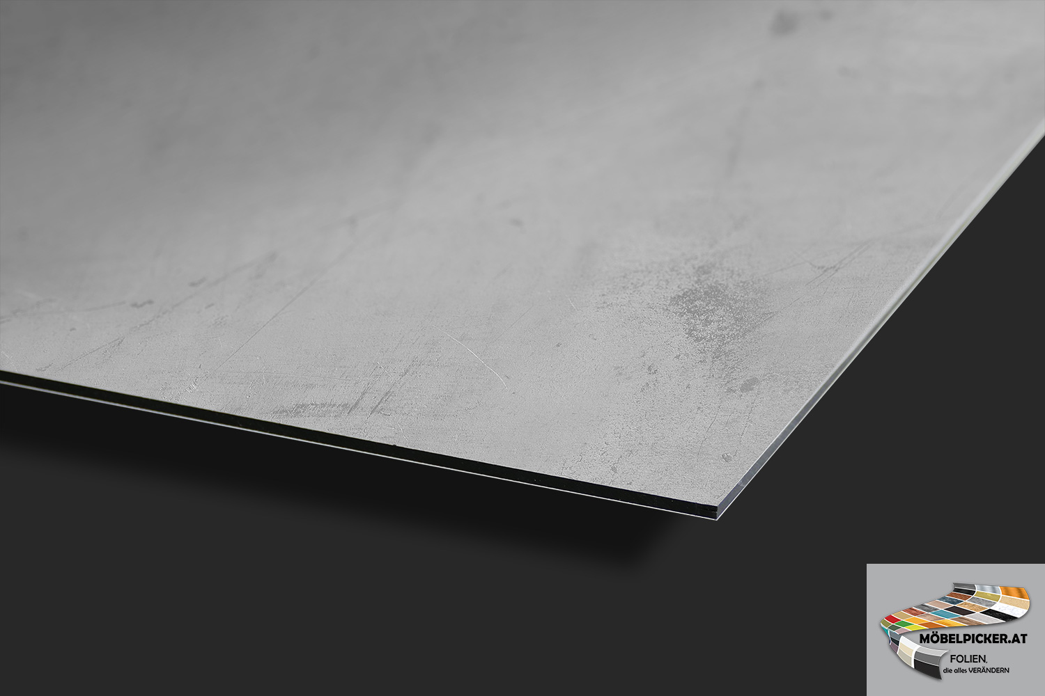 Alu-Design-Platte Beton Metallic - Aluminiumverbundplatte für Küchenrückwände, Fliesenspiegel, Fliesenrückwände, Küchen