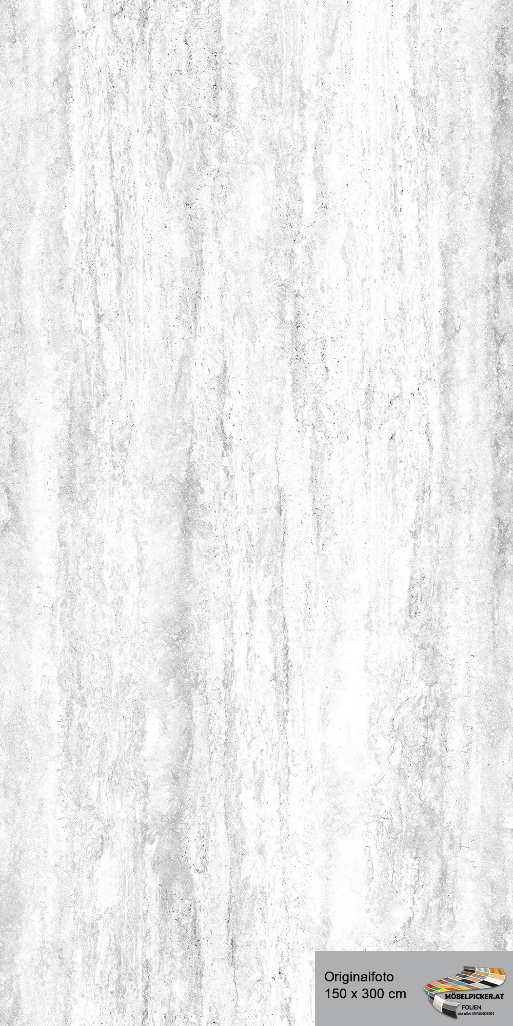 Alu-Design-Platte Travertin Weiß - Aluminiumverbundplatte für Bäder, WC, Büro, Wände, Wohnzimmer