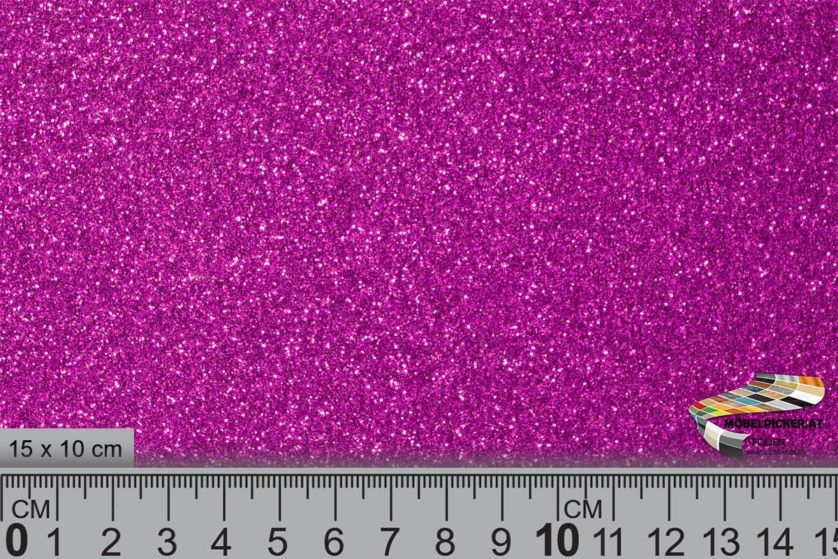 Glitzerfolie Glitter Pink MPGLR13 für Wände, Raumteiler, Säulen, Werbeständer, Werbebanner