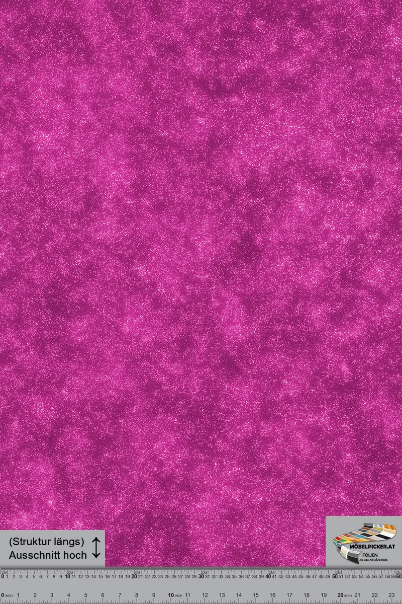Glitterfolie Glitzer Pink MPGLR13 für Auslagen, Geschäftslokale, Boutiquen, Bar, Restaurant