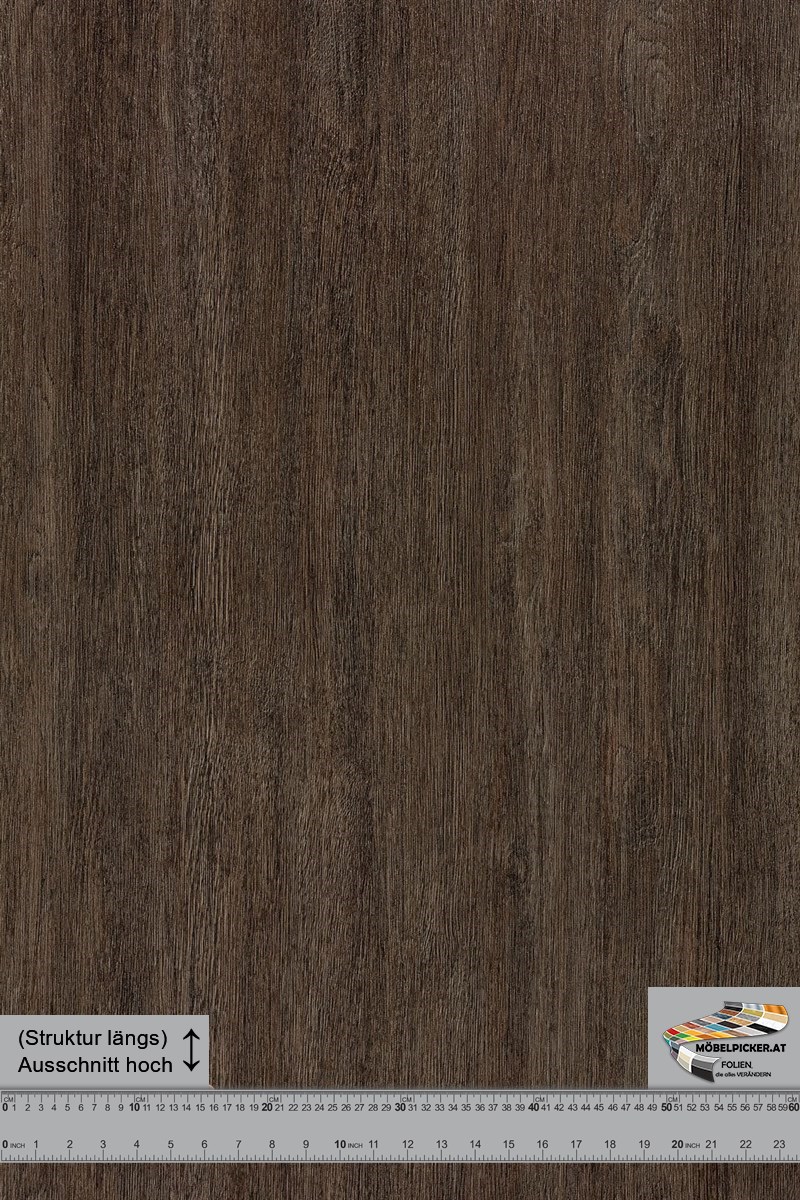 Holz: Eiche rissig dunkelbraun ArtNr: MPPZ912 Alternativbezeichnungen: holz, eiche, rissig, dunkelbraun, oak, eiche milano für Esstisch, Wohnzimmertisch, Küchentisch, Tische, Sideboard und Schlafzimmerschränke