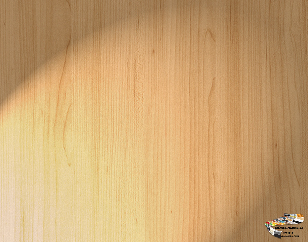 Holz: Ahorn helles mittelbraun ArtNr: MPW401 für Kästen, Wände, Fronten, Küchenfronten, Fliesen, Glas, Fensterrahmen, Küchenarbeitsplatten