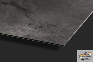 Alu-Design-Platte Schiefer - Aluminiumverbundplatte für Küchenrückwände, Fliesenspiegel, Fliesenrückwände, Küchen