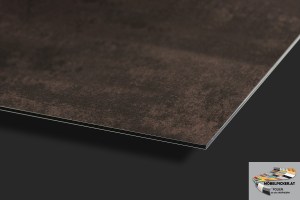 Alu-Design-Platte Metall oxidiert - Aluminiumverbundplatte für Küchenrückwände, Fliesenspiegel, Fliesenrückwände, Küchen