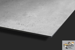 Alu-Design-Platte Stein Grau - Aluminiumverbundplatte für Küchenrückwände, Fliesenspiegel, Fliesenrückwände, Küchen